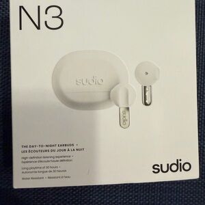 Studio N3 White Earbud Headphones